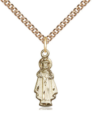 14kt Gold Infant of Prague Medal