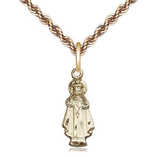 14kt Gold Infant of Prague Medal