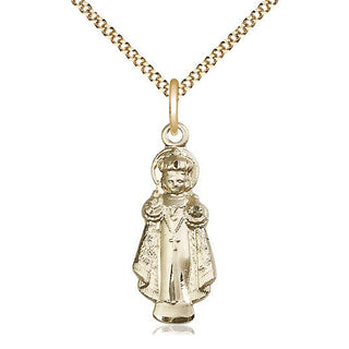 14kt Gold Filled Infant of Prague Medal Catholic Jewelry