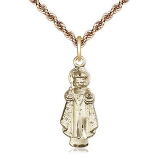 14kt Gold Filled Infant of Prague Medal Catholic Jewelry