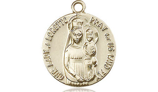 14kt Gold Our Lady of Loretto Medal
