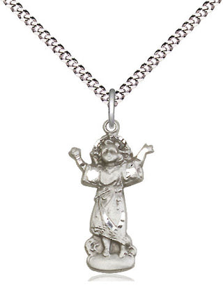 Sterling Silver Divino Nino Medal Religious Jewelry