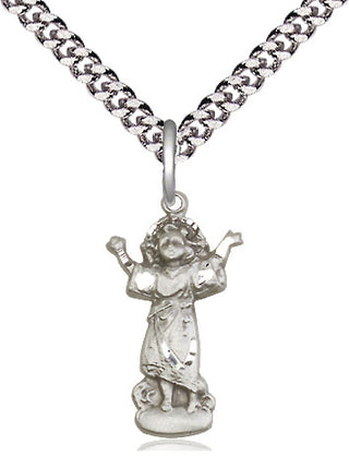 Sterling Silver Divino Nino Medal Religious Jewelry