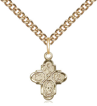14kt Gold 5-Way Chalice Medal