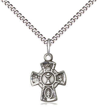 Sterling Silver 5-Way / Chalice Medal Religious and Catholic Jewelry