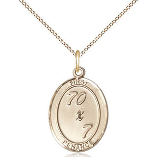 14kt Gold Filled First Penance Medal Catholic Jewelry
