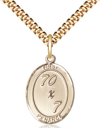 14kt Gold Filled First Penance Medal Catholic Jewelry