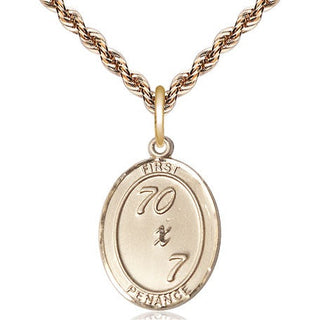 14kt Gold Filled First Penance Medal Catholic Jewelry