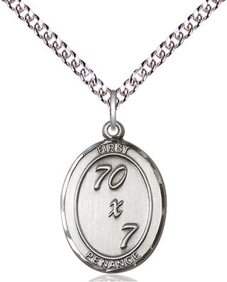 Sterling Silver First Penance Medal Catholic Jewelry