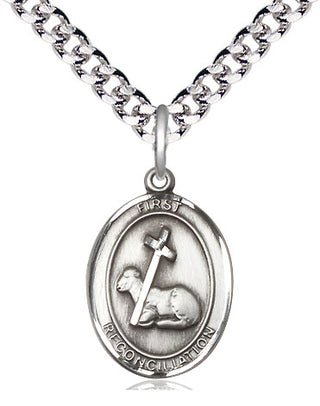 Pewter First Reconciliation Medal Catholic Jewelry
