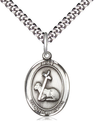 Pewter First Reconciliation Medal Catholic Jewelry