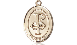 14kt Gold Filled Matrimony Medal