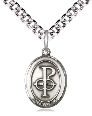 Sterling Silver Matrimony Medal Catholic Jewelry
