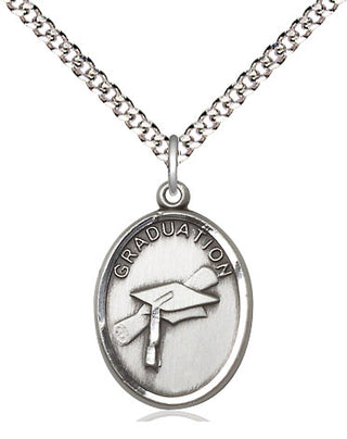 Pewter Graduation Medal Catholic Jewelry