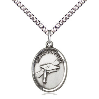 Sterling Silver Graduation Medal Catholic Jewelry