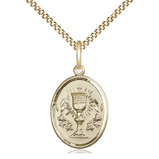 14kt Gold Filled Chalice Medal Religious Jewelry