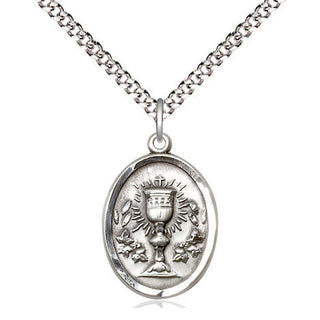 Pewter Chalice Medal Religious Jewelry