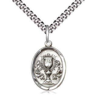 Pewter Chalice Medal Religious Jewelry
