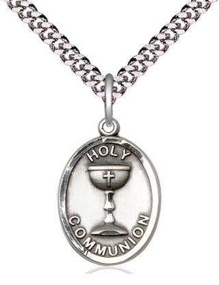 Pewter Holy Communion Medal Catholic Jewelry