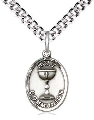 Pewter Holy Communion Medal Catholic Jewelry