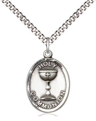 Pewter Holy Communion Medal Catholic Jewelry