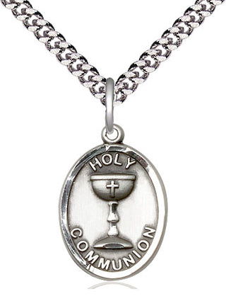 Pewter Holy Communion Medal Catholic Jewelry