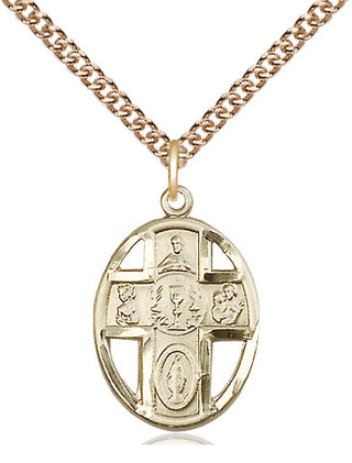 14kt Gold 5-Way / Chalice Medal