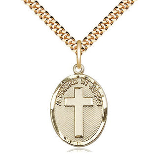 14kt Gold Filled A Friend In Jesus Medal Catholic Jewelry