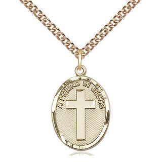 14kt Gold Filled A Friend In Jesus Medal Catholic Jewelry