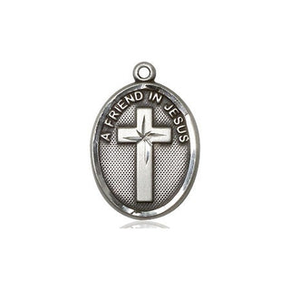 Sterling Silver A Friend In Jesus Medal