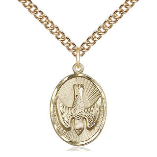 14kt Gold Holy Spirit Medal