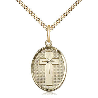 14kt Gold Filled Cross Medal Religious Jewelry