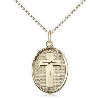 14kt Gold Cross Medal