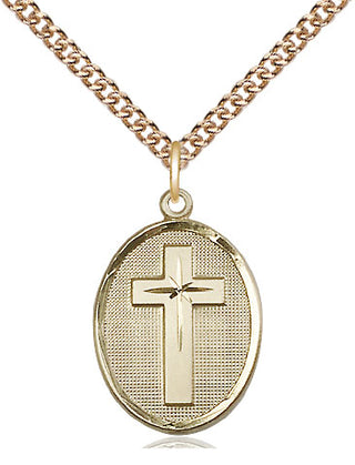14kt Gold Cross Medal