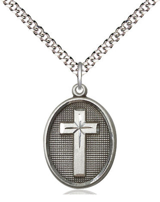Sterling Silver Cross Medal Religious Jewelry