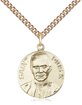 14kt Gold Pope Pius X Medal