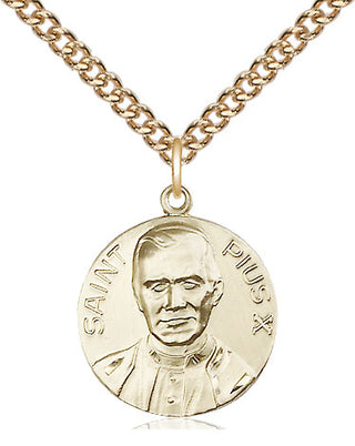 14kt Gold Pope Pius X Medal