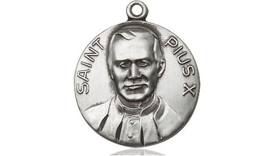 Sterling Silver Pope Pius X Medal | Medium