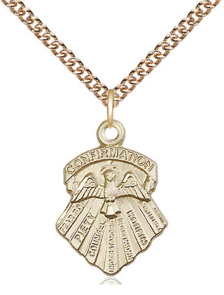 14kt Gold Seven Gifts Medal