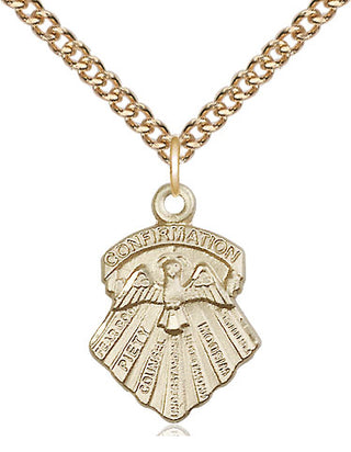 14kt Gold Seven Gifts Medal