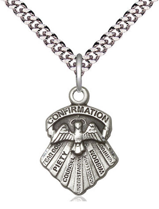 Pewter Seven Gifts Medal Religious Jewelry