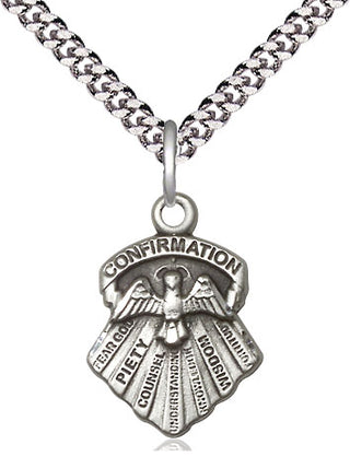Sterling Silver Seven Gifts Medal Religious Jewelry