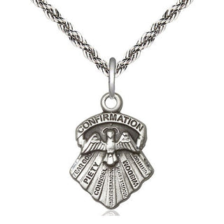 Sterling Silver Seven Gifts Medal Religious Jewelry