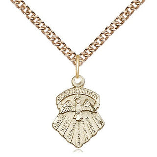 14kt Gold Filled Seven Gifts Medal Religious and Catholic Jewelry