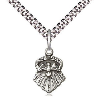 Pewter Seven Gifts Medal Religious and Catholic Jewelry