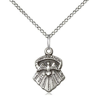 Sterling Silver Seven Gifts Medal Religious and Catholic Jewelry