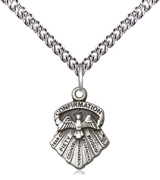 Sterling Silver Seven Gifts Medal Religious and Catholic Jewelry