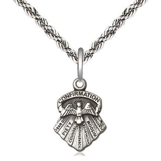Sterling Silver Seven Gifts Medal Religious and Catholic Jewelry