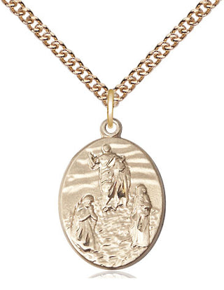 14kt Gold Filled Tranfiguration Medal Catholic Jewelry