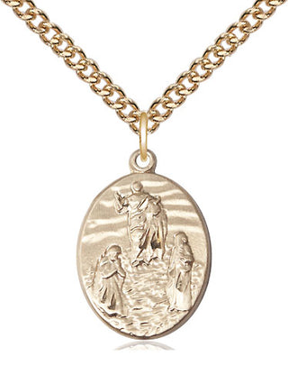 14kt Gold Tranfiguration Medal